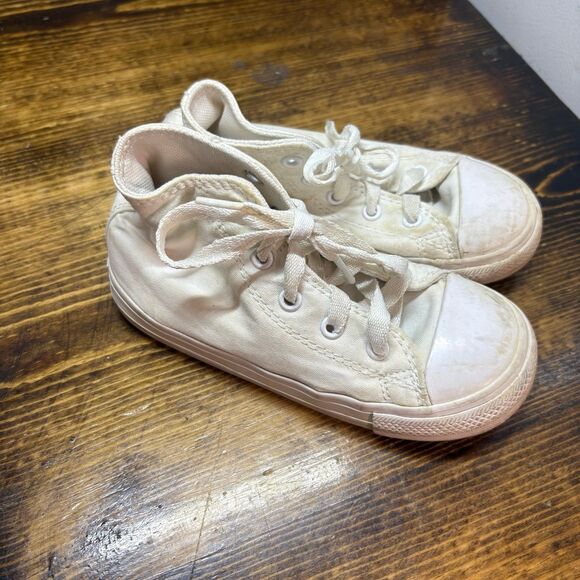 Converse White Sneakers Size 10 - Picture 1 of 11